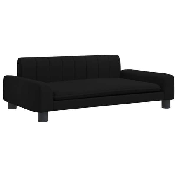 vidaXL hundeseng 90x53x30 cm stof sort