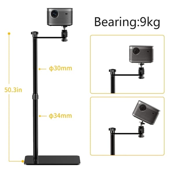 Projektørstand, Justerbar, 360° Rotation