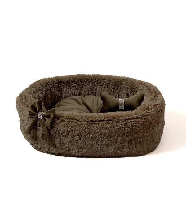 GO GIFT Cocard brown XL - kæledyrsseng - 65 x 60 x 18 cm
