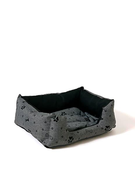 GO GIFT Hundsäng L - grafit - 65x45x15 cm
