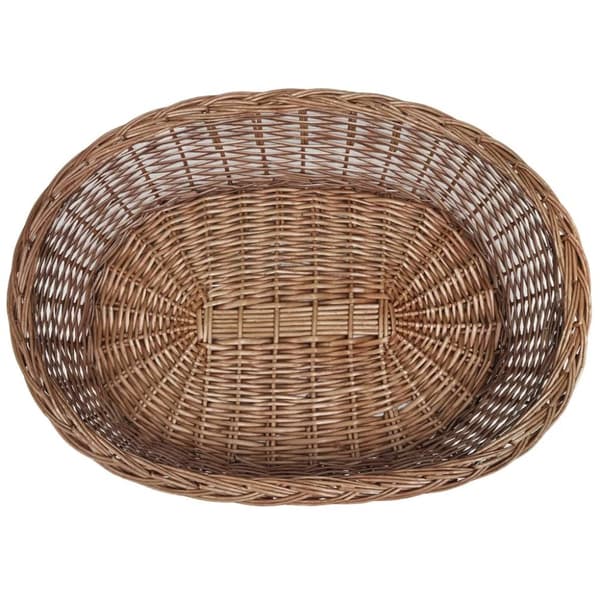 hundekurv 90 cm pileflet naturfarvet