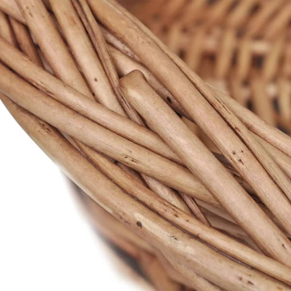 hundekurv 90 cm pileflet naturfarvet