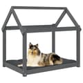 Miniatyrbillede 4 af 8: hundeseng 101x70x90 cm massivt fyrretræ grå