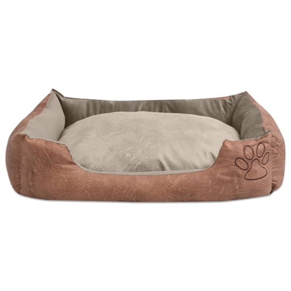 Koiran sänky tyynyllä, koko XL, beige