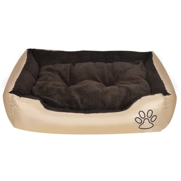 varm hundeseng med pude L