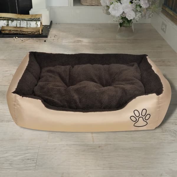 varm hundeseng med pude L