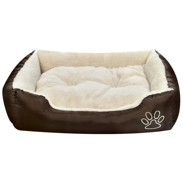 varm hundeseng med pude XL