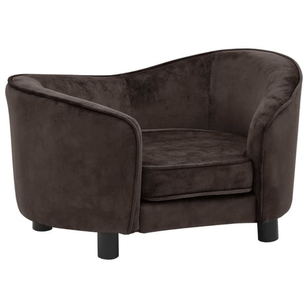 hundesofa 69x49x40 cm plys brun