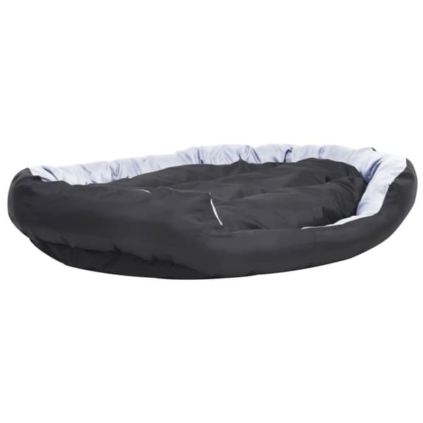 hundepude 150x120x25 cm vendbar og vaskbar grå og sort