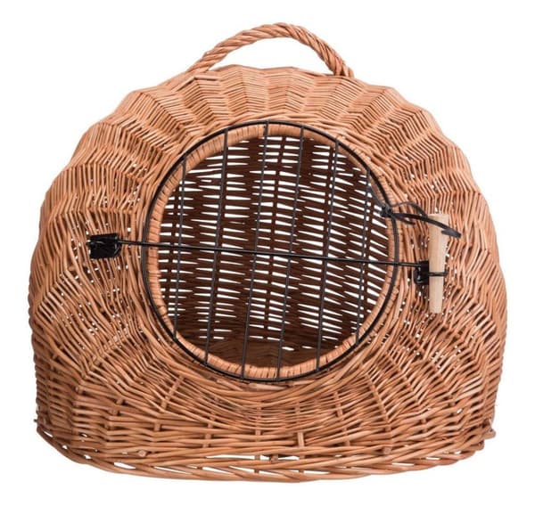 Flätgrotta med galler, ø 50 cm, brun
