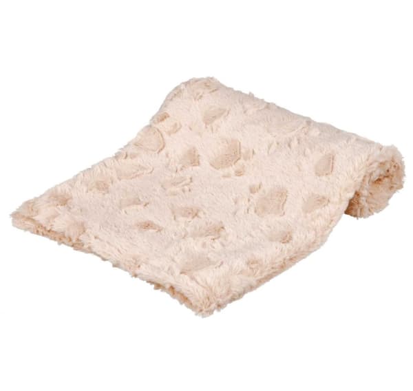 Hundetæppe Hyggeligt, struktureret blødt plys, 70 × 50 cm, beige