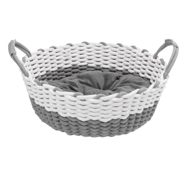 Hundkorg Nabou 55 cm, grå/vit