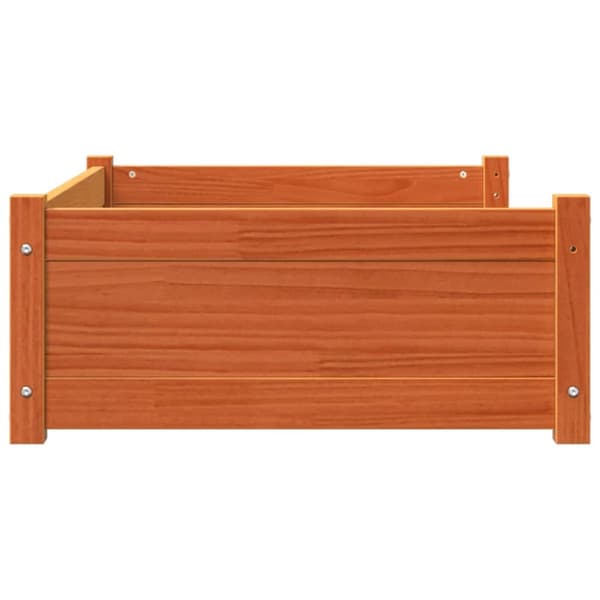 hundeseng 95,5x65,5x28 cm massivt fyrretræ gyldenbrun