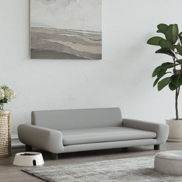 Koiran sänky, vaaleanharmaa, 100x54x33 cm, sametti