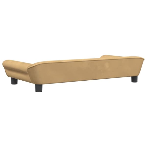 hundeseng 100x50x21 cm velour brun