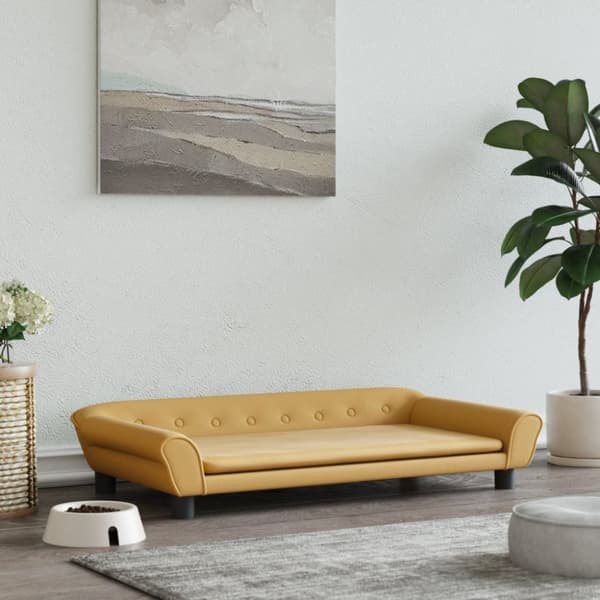hundeseng 100x50x21 cm velour brun