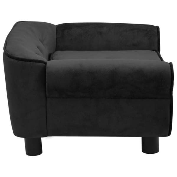 hundesofa 72x45x30 cm plys sort