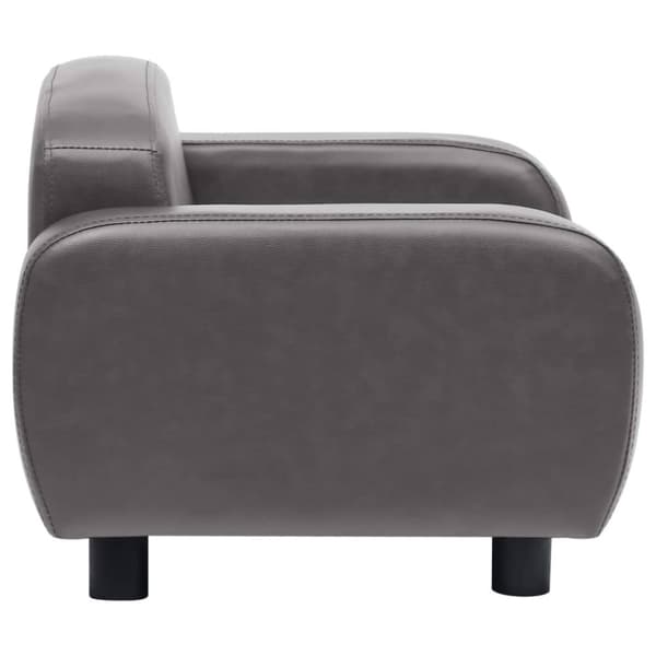hundesofa 80x50x40 cm kunstlæder grå
