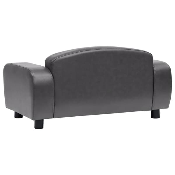 hundesofa 80x50x40 cm kunstlæder grå