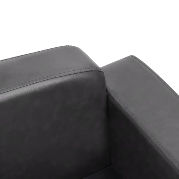 hundesofa 80x50x40 cm kunstlæder grå