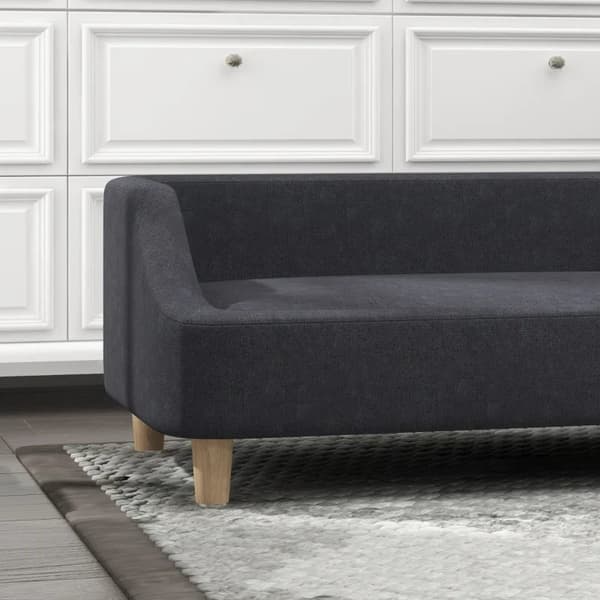 Rootz Hundesofa - Pet Sofa - Medium - Store Hunde - Hundesofa - Hævet Design - Hundestol - Træben - Skum - Plast - Mørkegrå - 95 X 63 X 39 Cm