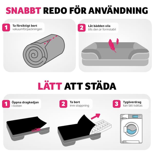 Ortopedisk hundbädd Kimba med hög kant - L (94 x 72 x 18 cm)