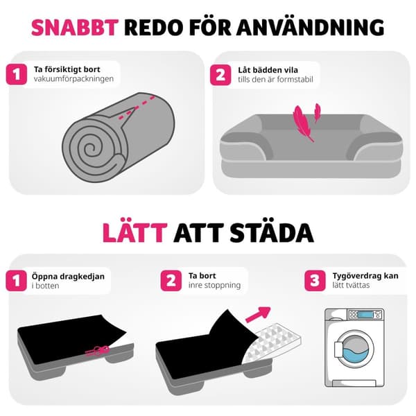 Ortopedisk hundbädd Kimba med hög kant - XL (112 x 85 x 18 cm)