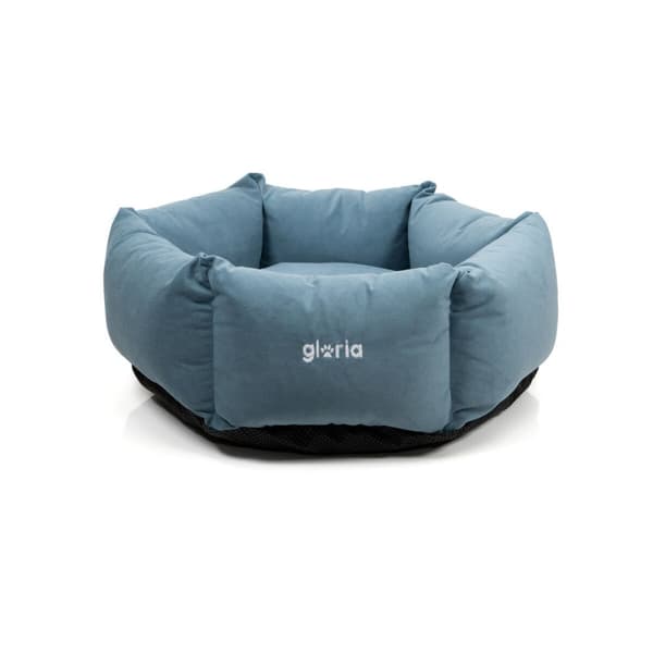 Hund Bed Gloria Hondarribia Blå 75 x 75 cm Sekskantet