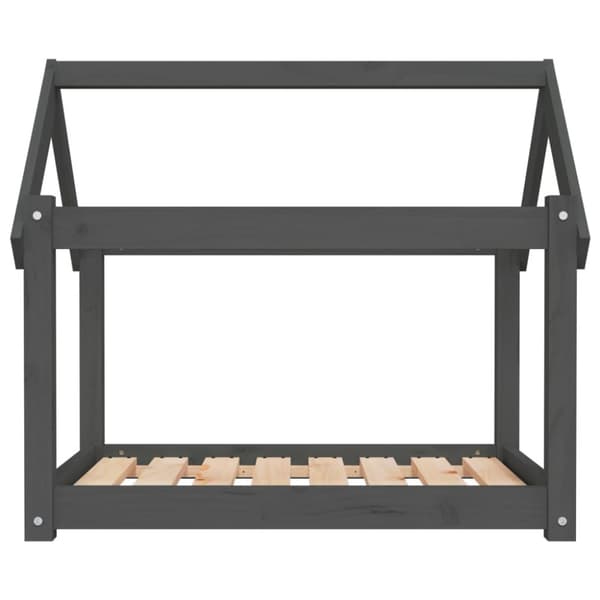 vidaXL Koiransänky harmaa 81x60x70 cm täysi mänty -  Koiranpedit