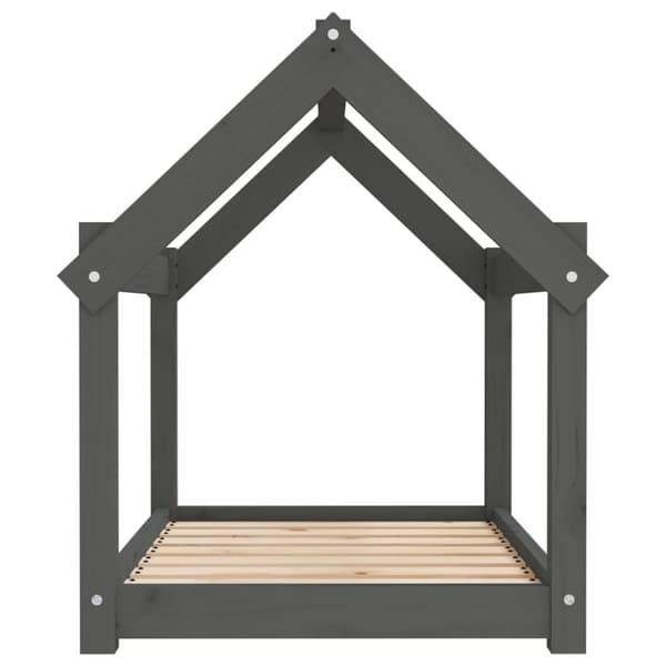 vidaXL Koiransänky harmaa 81x60x70 cm täysi mänty -  Koiranpedit