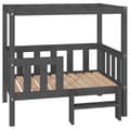Pikkukuva 3 / 9: vidaXL Koiransänky harmaa 95,5x73,5x90 cm täysi mänty -  Koiranpedit