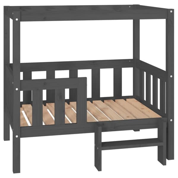 vidaXL Koiransänky harmaa 95,5x73,5x90 cm täysi mänty -  Koiranpedit