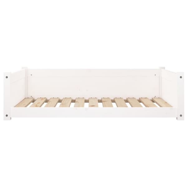 vidaXL Koiransänky valkoinen 95,5x65,5x28 cm täysi mänty -  Koiranpedit