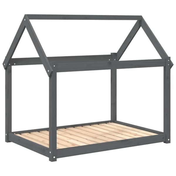 vidaXL Koiransänky harmaa 111x80x100 cm täysi mänty -  Koiranpedit