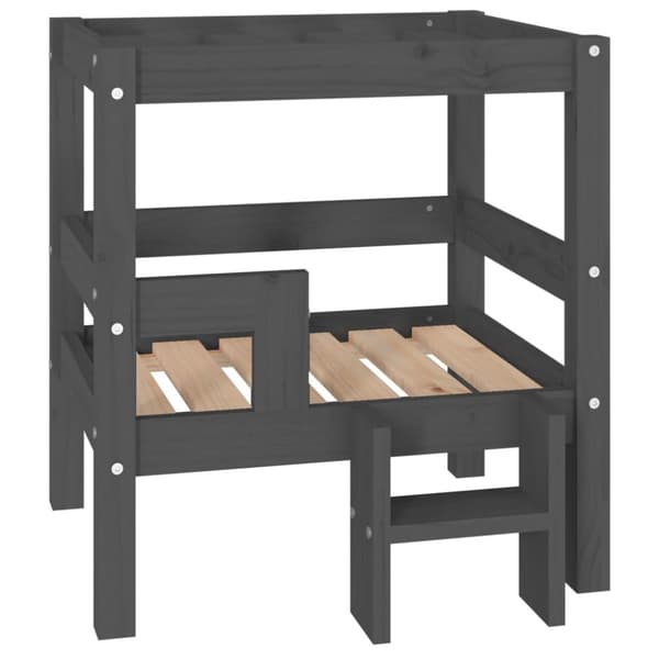 vidaXL Koiransänky harmaa 55,5x53,5x60 cm täysi mänty -  Koiranpedit