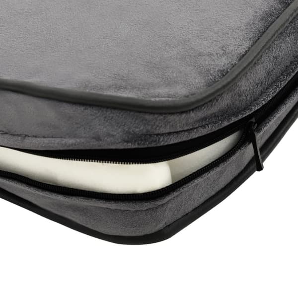 hundesofa 81x43x31 cm plys og kunstlæder grå