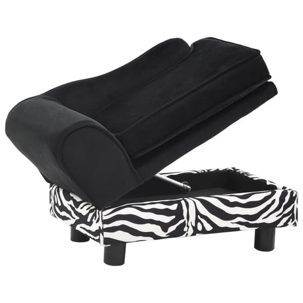 Hundsoffa svart 57x34x36 cm plysch