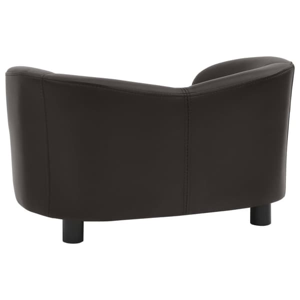 hundesofa 67x41x39 cm kunstlæder brun