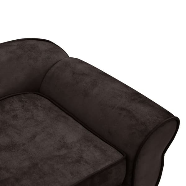 hundesofa 72x45x30 cm plys brun