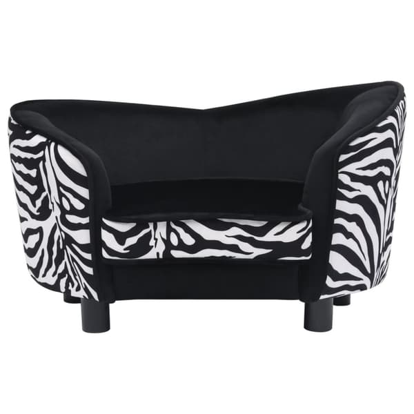 hundesofa 68x38x38 cm plys sort