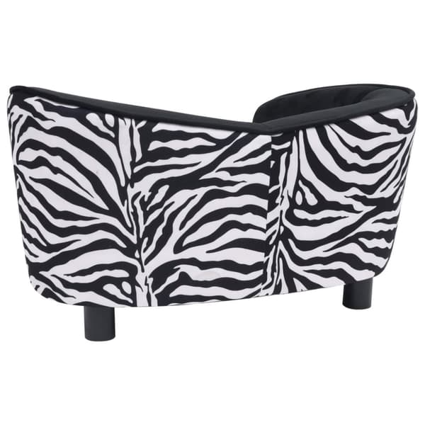 hundesofa 68x38x38 cm plys sort