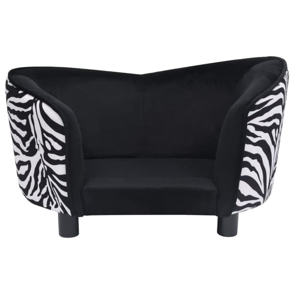 hundesofa 68x38x38 cm plys sort