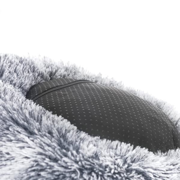 FEANDREA Always by Your Side Hundepude - Donut-formet hundeseng - Memory Foam Hundesofa - Plys kæledyrsseng - Komfortabel og holdbar - 70 cm x 20 cm -