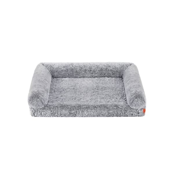 Rootz Ombre Grey koiransänky - Lemmikkien lepotuoli - Pehmotyyny - Ortopedinen tuki - Kevyt - 122cm x 85cm x 24cm