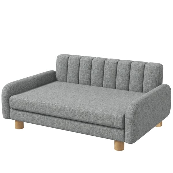 Rootz PawHut Hundeseng - Pet Lounger - Hundepude - Blød pude - Vaskbart betræk - Skridsikre fødder - 94W x 61D x 40H cm