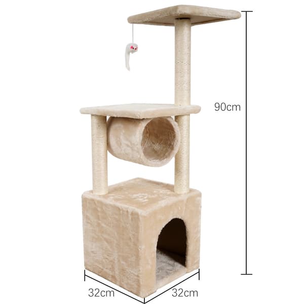 Katträd / Klösträd / Klöspelare för Katter - 90 cm