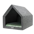 Miniatyrbild 1 av 7: Rexproduct Pethome 2.0 modern ekologisk hundkoja ljusgrå med färgglad madrass