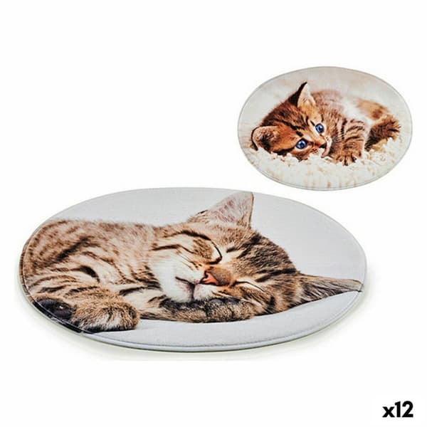 Matta Katt 46 x 0,5 x 67 cm Grå (12 antal)