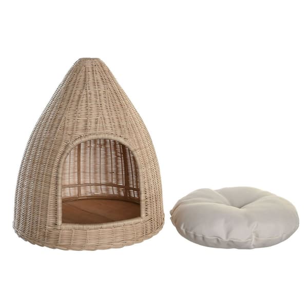 Koiran peti DKD Home Decor 45 x 45 x 57 cm Luonnollinen Rottinki