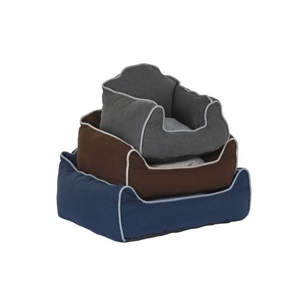 Koiran peti DKD Home Decor Sininen Ruskea Harmaa 72 x 61 x 34 cm